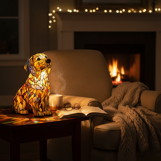 Buddy – Figura luminosa de perro Golden Retriever