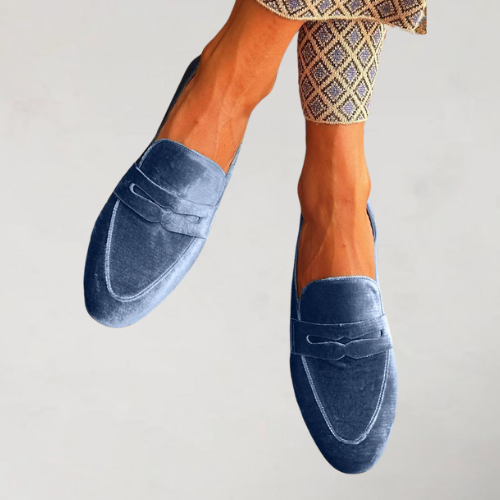 Brenda - Mocasines de terciopelo
