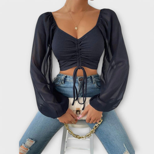 Jacqueline - Blusa de Noche Versátil