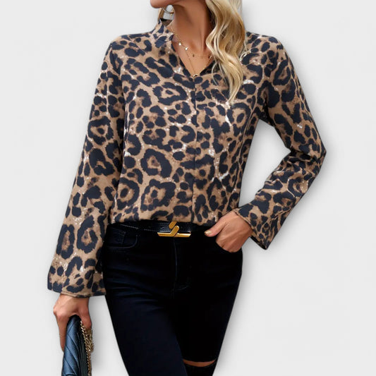 Blusa Leo Casual con Escote