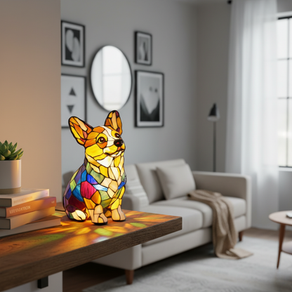 Estasi – Figura luminosa de perro corgi