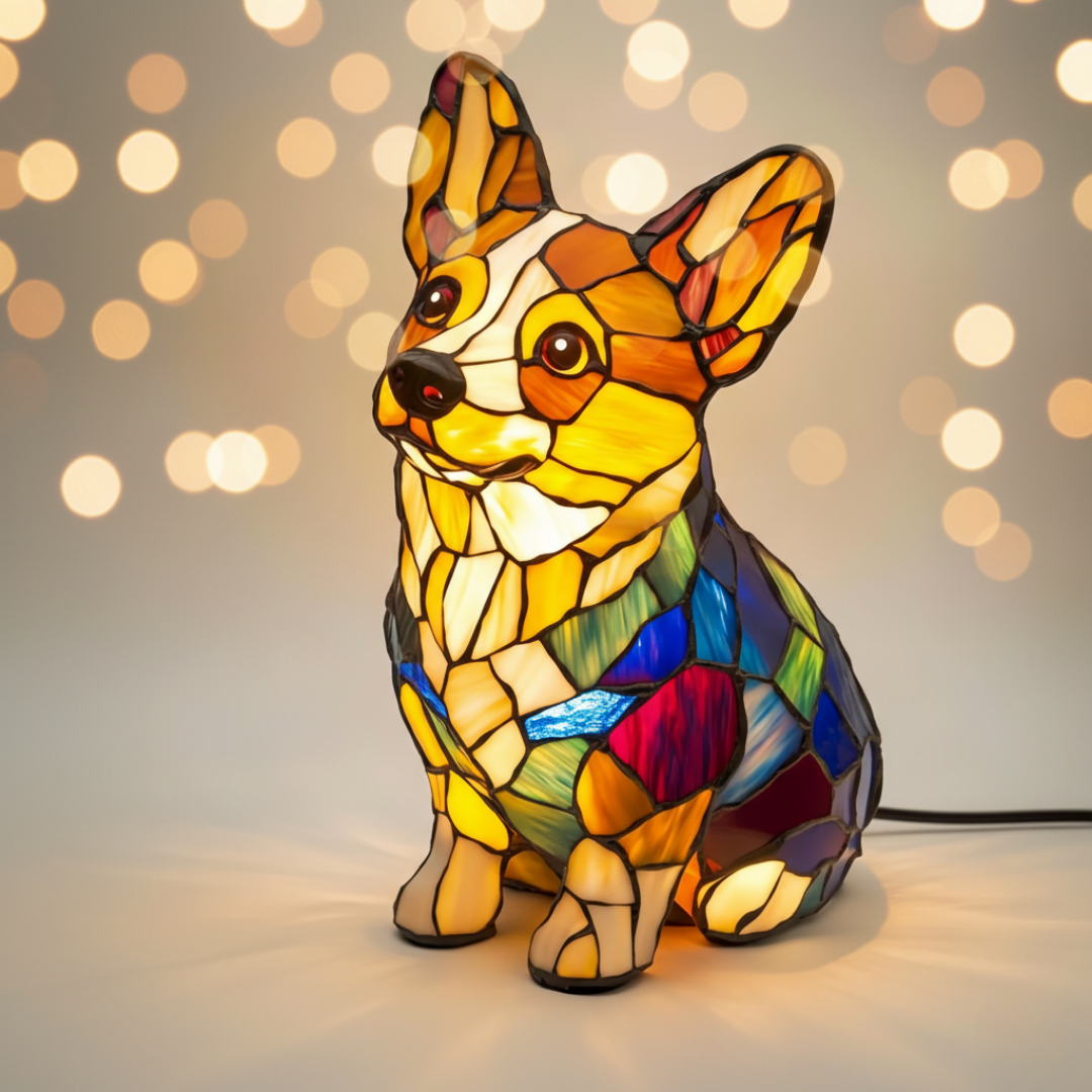 Estasi – Figura luminosa de perro corgi