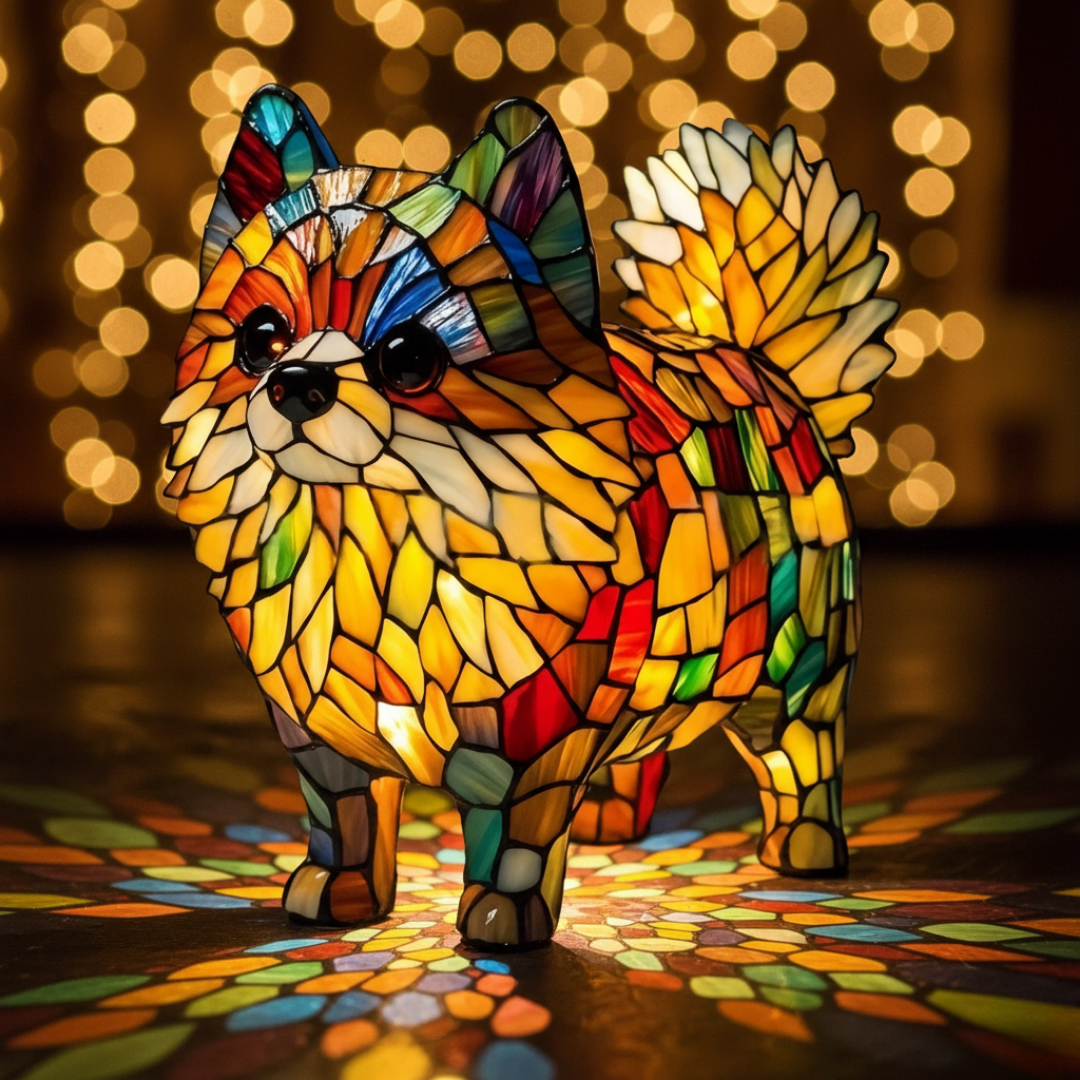 Pomerania – Figura luminosa decorativa