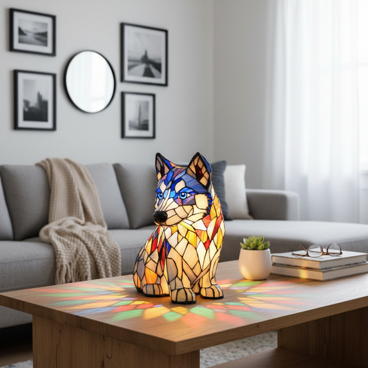 Husky – Figura luminosa decorativa