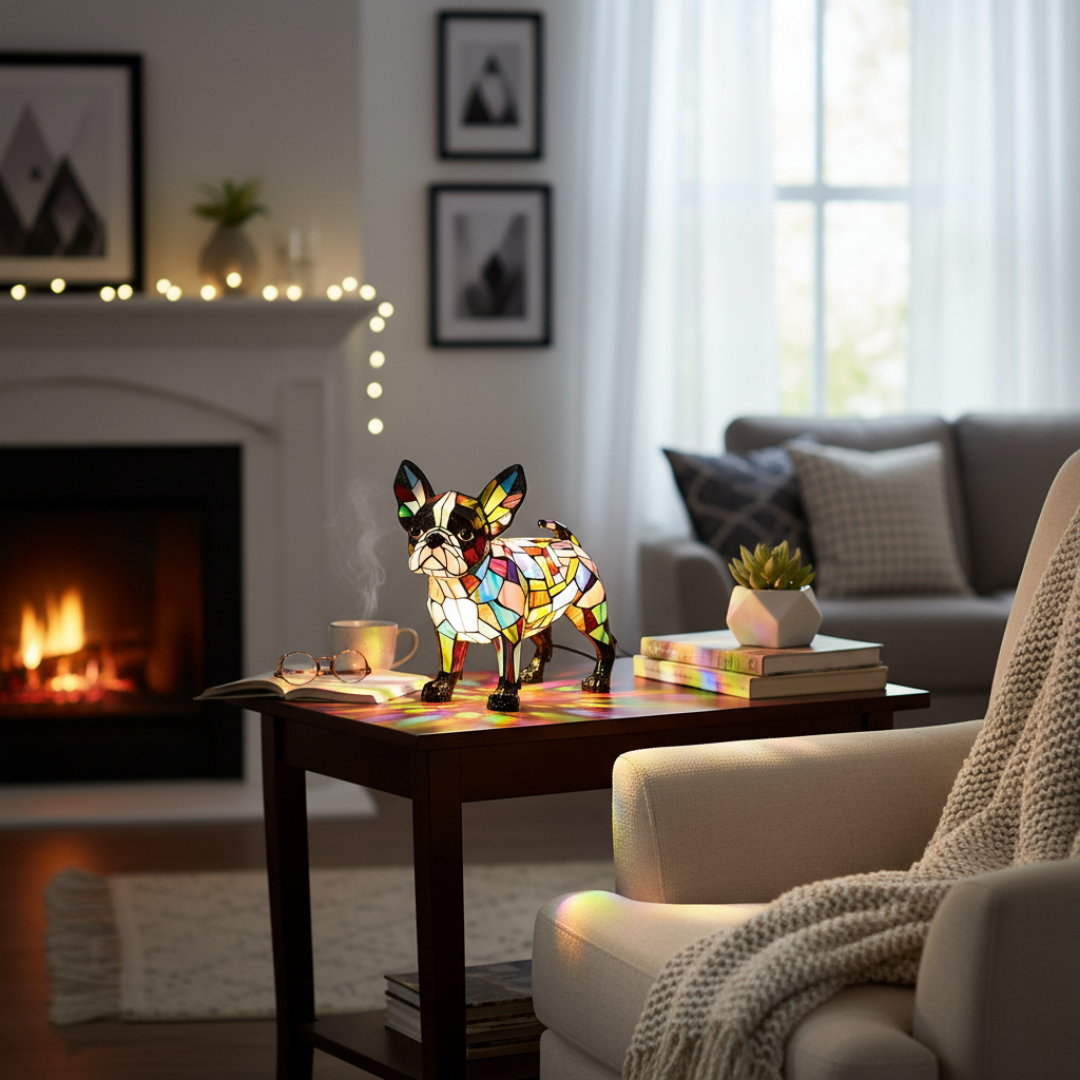 Eleganza – Figura luminosa de perro terrier
