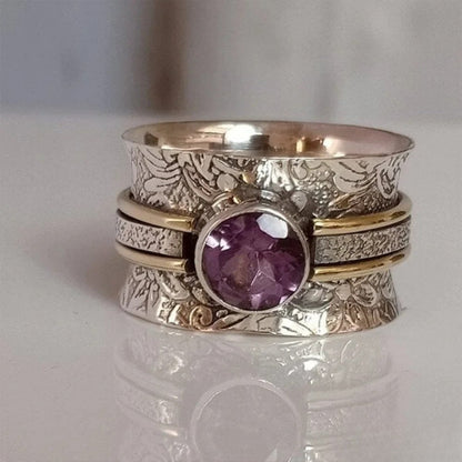 Anillo de Meditación de Cristal Bohemio