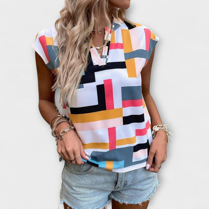 Chloe - Blusa de manga corta