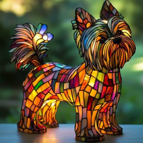 Yorkshire – Figura luminosa de perro terrier