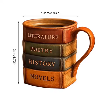 Refugio – Taza 3D para amantes de los libros