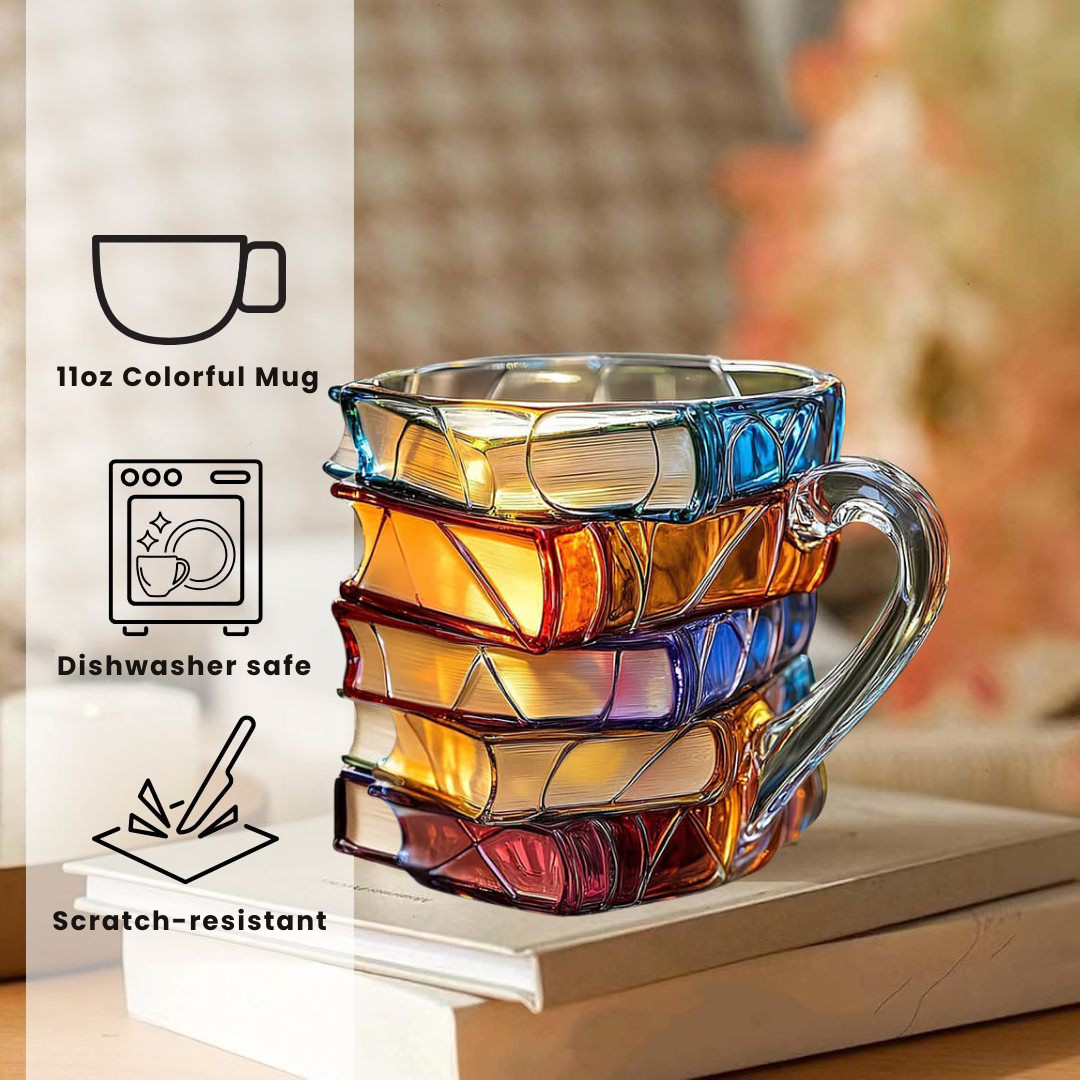 Lectura Feliz – Taza 3D hecha a mano para lectores