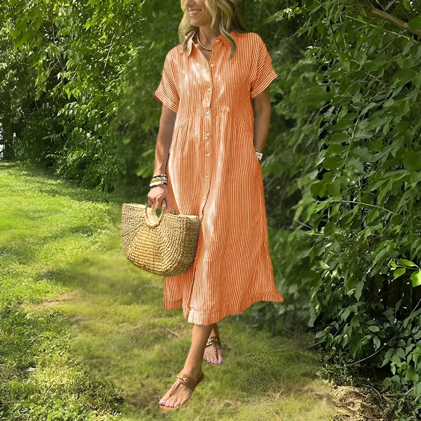 Fioria – Vestido a rayas